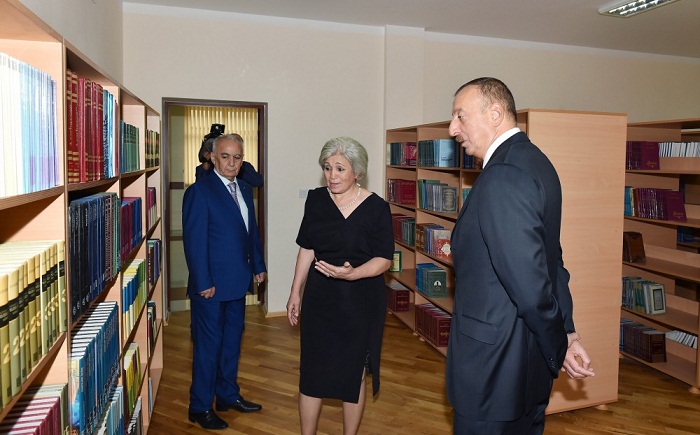 Azerbaijani president reviews school-lyceum No. 264 after repair - PHOTOS